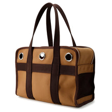 将图像加载到图库查看器中，HERMES Dog Carrier Bag Feu Toile H
