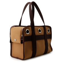 将图像加载到图库查看器中，HERMES Dog Carrier Bag Feu Toile H
