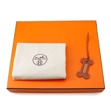 将图像加载到图库查看器中，HERMES Dog Carrier Bag Feu Toile H
