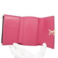 Load image into Gallery viewer, LOUIS VUITTON Portefeuille Capucine Compact Noir/Hot pinkM62157 Taurillon Leather
