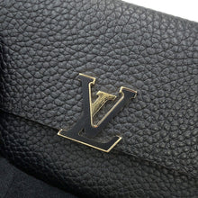 Load image into Gallery viewer, LOUIS VUITTON Portefeuille Capucine Compact Noir/Hot pinkM62157 Taurillon Leather
