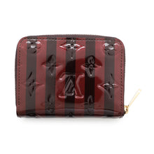 Load image into Gallery viewer, LOUIS VUITTON ★Zippy Coin Purse Amarante/Rouge FauvisteM91719 Monogram Vernis Leather Rayures
