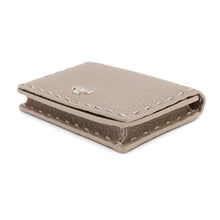Load image into Gallery viewer, FENDI Peekaboo Selleria Card Case Greige8M0501 Leather
