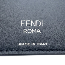 Load image into Gallery viewer, FENDI Zucca Pattern Pass Case Black/Brown7AR911 Leather/PVC Coated Canvas
