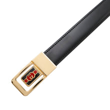 将图像加载到图库查看器中，GUCCI Interlocking G slim belt Size 90 Black598106 Leather
