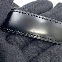 将图像加载到图库查看器中，GUCCI Interlocking G slim belt Size 90 Black598106 Leather
