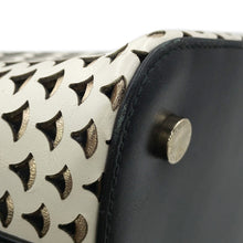 Load image into Gallery viewer, BVLGARI Isabella Rossellini Diva 2WAYBag White/Black/Gold Leather
