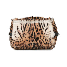 Load image into Gallery viewer, Givenchy ★Pandora bag Leopard Brown/BlackBK50CBK1UK Goatskin Leather Faux Fur Size S
