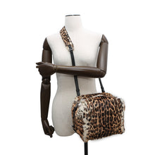 将图像加载到图库查看器中，Givenchy Pandora Bag Leopard Brown/BlackBK50CBK1UK Goatskin Leather Faux Fur Size S
