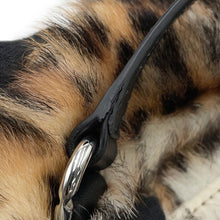 将图像加载到图库查看器中，Givenchy Pandora Bag Leopard Brown/BlackBK50CBK1UK Goatskin Leather Faux Fur Size S
