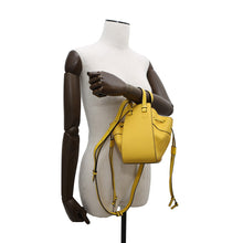 Load image into Gallery viewer, LOEWE ★Hammock Drawstring 2-Way Shoulder Yellow314.12.V07 Calf Leather Size Mini
