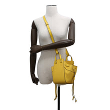 Load image into Gallery viewer, LOEWE ★Hammock Drawstring 2-Way Shoulder Yellow314.12.V07 Calf Leather Size Mini
