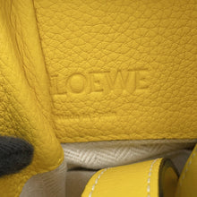 将图像加载到图库查看器中，LOEWE Hammock Drawstring 2WayShoulder Yellow314.12.V07 Calf Leather Size Mini
