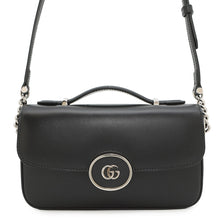 将图像加载到图库查看器中，GUCCI Petit GGShoulder Black739722 Leather Size Mini
