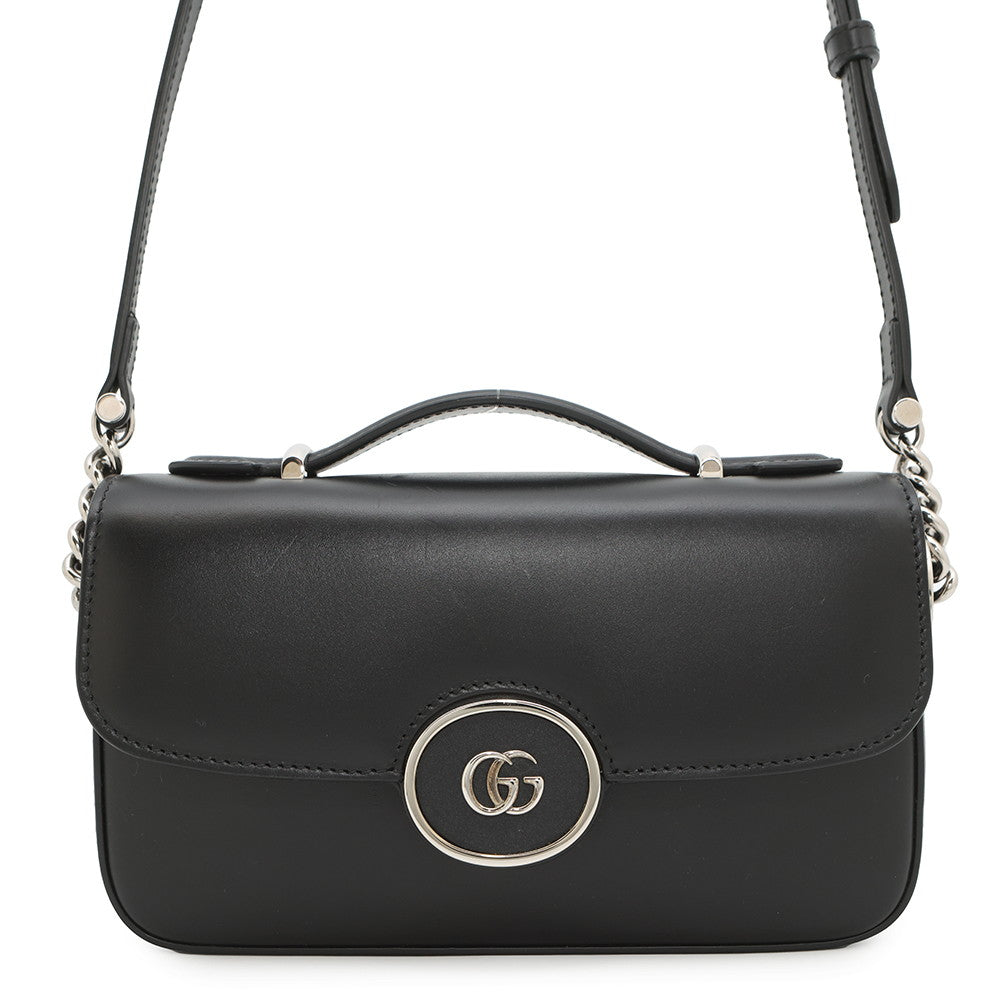 GUCCI Petit GGShoulder Black739722 Leather Size Mini