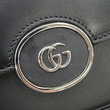 将图像加载到图库查看器中，GUCCI Petit GGShoulder Black739722 Leather Size Mini

