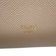 将图像加载到图库查看器中，CELINE Belt bag Beigee Leather Size Nano
