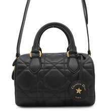将图像加载到图库查看器中，Dior Macrocannage Dior Groove 20 Bag BlackM1364UBOL_M900 Calf Leather Size Small
