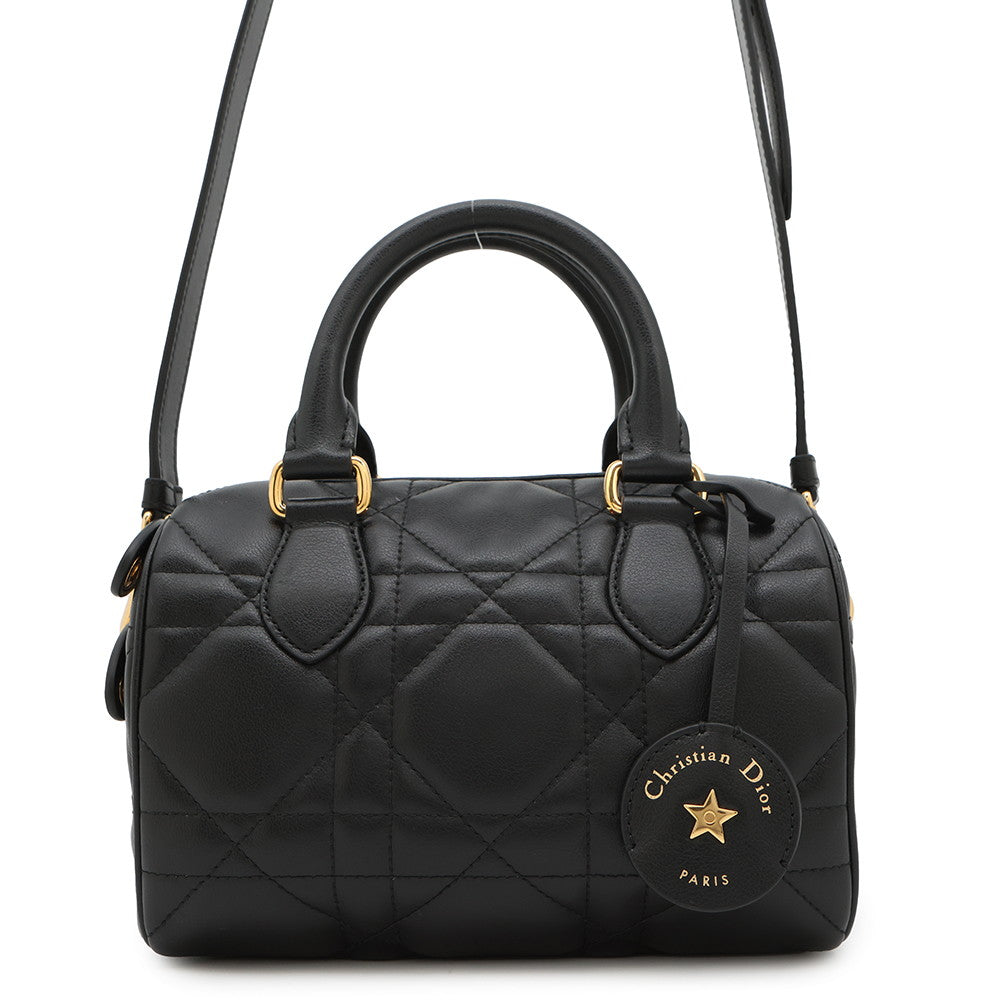 Dior Macrocannage Dior Groove 20 Bag BlackM1364UBOL_M900 Calf Leather Size Small