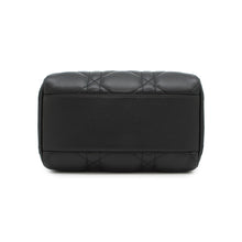 将图像加载到图库查看器中，Dior Macrocannage Dior Groove 20 Bag BlackM1364UBOL_M900 Calf Leather Size Small
