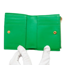 Load image into Gallery viewer, Bottega Veneta INTRECCIATO Cassette Compact Wallet Parakeet706010 Calf Leather
