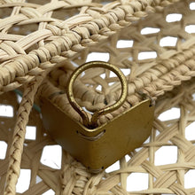 Load image into Gallery viewer, Dior Photo frame Beige/Green Rattan Glass
