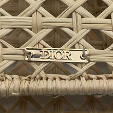 Load image into Gallery viewer, Dior Photo frame Beige/Green Rattan Glass
