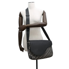 将图像加载到图库查看器中，Dior Oblique Saddle Messenger Navy/Beige1ADME133YKS_H27E Jacquard Leather
