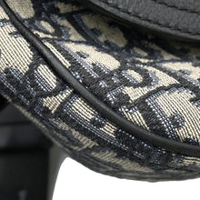 将图像加载到图库查看器中，Dior Oblique Saddle Messenger Navy/Beige1ADME133YKS_H27E Jacquard Leather
