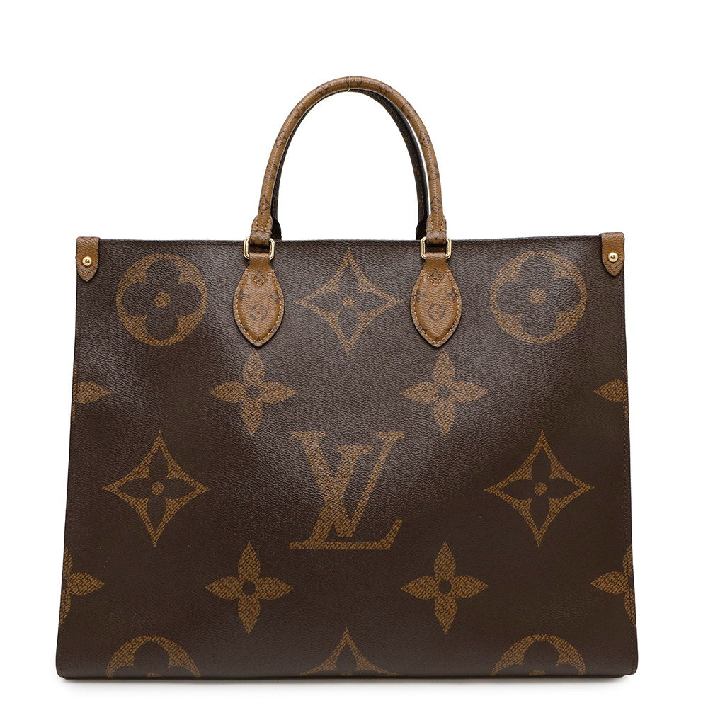 LOUIS VUITTON ★Onthego RedM45320 Monogram Monogram Reverse Canvas Monogram Giant Size GM