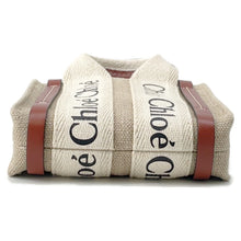 Load image into Gallery viewer, Chloe Woody 2wayShoulder Beige/BrownCHC22AP235I26 Canvas Leather Size Nano
