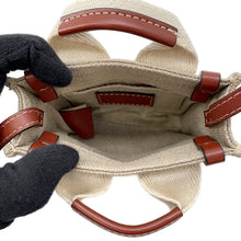 Load image into Gallery viewer, Chloe Woody 2wayShoulder Beige/BrownCHC22AP235I26 Canvas Leather Size Nano
