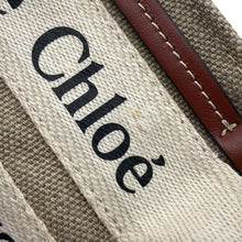 Load image into Gallery viewer, Chloe Woody 2wayShoulder Beige/BrownCHC22AP235I26 Canvas Leather Size Nano
