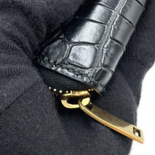 将图像加载到图库查看器中，SAINT LAURENT PARIS Tiny Cassandra Zip Around Long Wallet Black630201 Croco embossed leather
