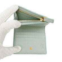 将图像加载到图库查看器中，Valentino Garavani ★V logo signature compact wallet sky gray6W2P0AJ5SNP Calf Leather
