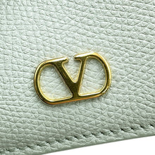 将图像加载到图库查看器中，Valentino Garavani ★V logo signature compact wallet sky gray6W2P0AJ5SNP Calf Leather
