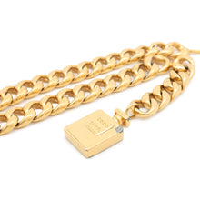 Load image into Gallery viewer, CHANEL Perfume Motif ChainBelt Gold Metal
