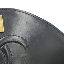 Load image into Gallery viewer, CHANEL Matelasse Half Moon ChainShoulder Black Lambskin
