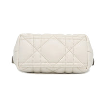 将图像加载到图库查看器中，Dior nomad pouch White Leather Size Small
