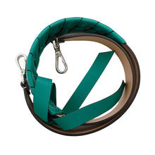 Load image into Gallery viewer, FENDI Strap You Ribbon Motif Light Gray/Green Leather

