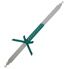 Load image into Gallery viewer, FENDI Strap You Ribbon Motif Light Gray/Green Leather
