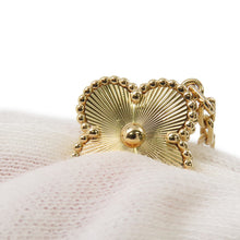 Load image into Gallery viewer, Van Cleef &amp; Arpels Vintage Alhambra Bracelet 5 motifs guillocheVCARP3JK00 18K Yellow Gold
