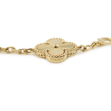 Load image into Gallery viewer, Van Cleef &amp; Arpels Vintage Alhambra Bracelet 5 motifs guillocheVCARP3JK00 18K Yellow Gold
