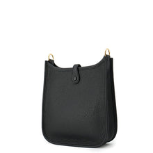 Load image into Gallery viewer, HERMES Evelyne Amazon Sangle Long Black/Gray Taurillon Clemence Size TPM
