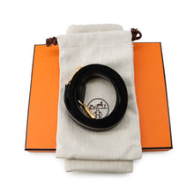 Load image into Gallery viewer, HERMES Evelyne Amazon Sangle Long Black/Gray Taurillon Clemence Size TPM
