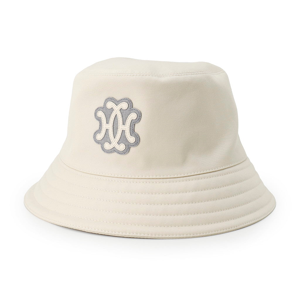 HERMES Harper Bucket Hat Size 58 Ivory Cotton100%