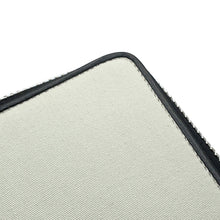 Load image into Gallery viewer, Christian Louboutin M Panettone round zip wallet with CL PARIS logo Gray/Black1235463 Canvas/Leather
