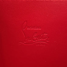 Load image into Gallery viewer, Christian Louboutin M Panettone round zip wallet with CL PARIS logo Gray/Black1235463 Canvas/Leather
