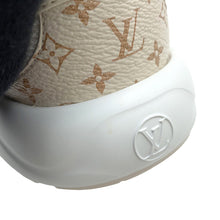 Load image into Gallery viewer, LOUIS VUITTON LV Olympia Sneakers DuneBeige1AHOL3 Patent Leather Monogram Size 37
