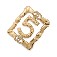 Load image into Gallery viewer, CHANEL No.5 BroochABD760 Gold Plated Rhinestone
